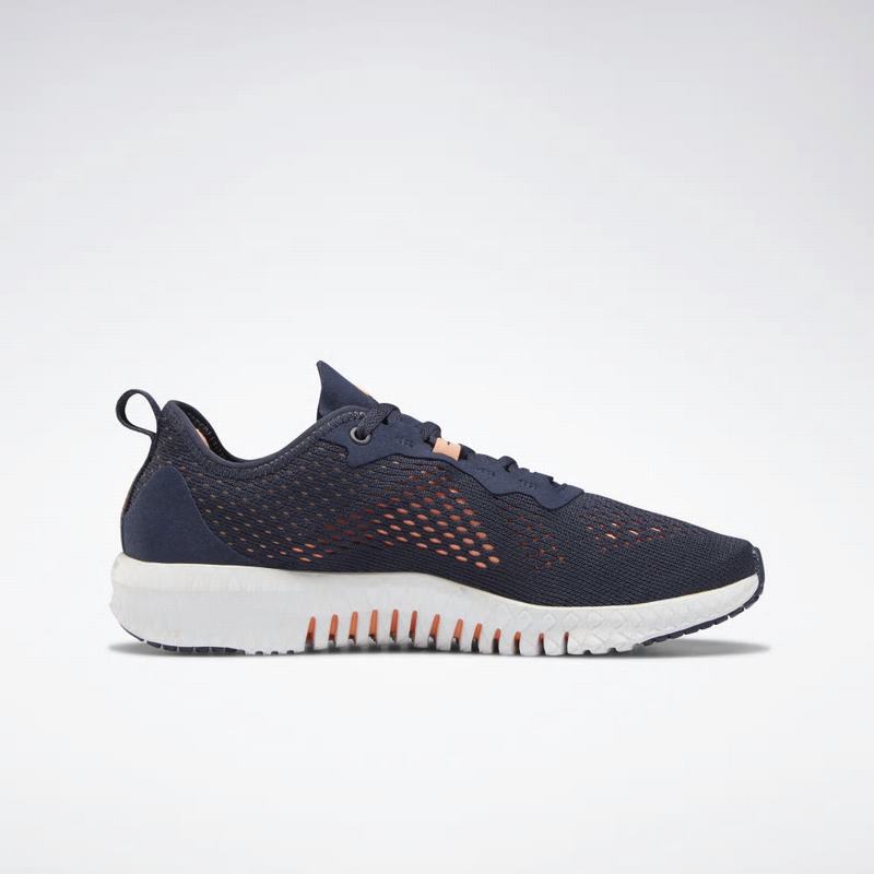 Adidasi Training Reebok Flexagon Dama Bleumarin/Portocalii/Albi Romania OM1527UP
